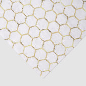 白動揺して金箔ハニカムパターン 薄葉紙 (詳細)