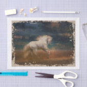 白動揺して馬抽象芸術絵を描ズ 薄葉紙 (クラフト)