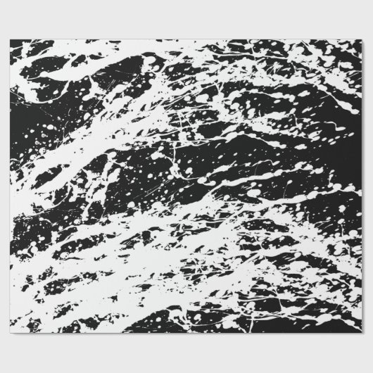 白動揺して黒動揺して絵を描 ラッピングペーパー (フラット)