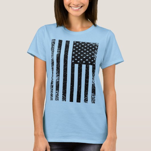 白動揺して黒国旗 Tシャツ (正面)