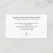 白動物花野鳥ふく 名刺 (裏面)