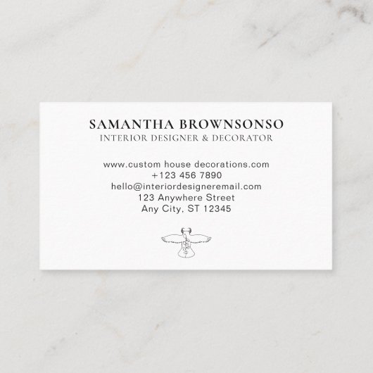 白動物花野鳥ふく 名刺 (裏面)