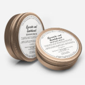 白化粧品瓶ラベル(具材) ラウンドシール