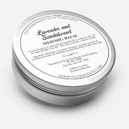 白化粧品瓶ラベル（具材） ラウンドシール