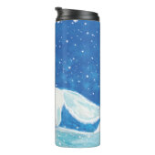 白北極キツネ(バルペスラゴプス)イラストレーション タンブラー (回転右)