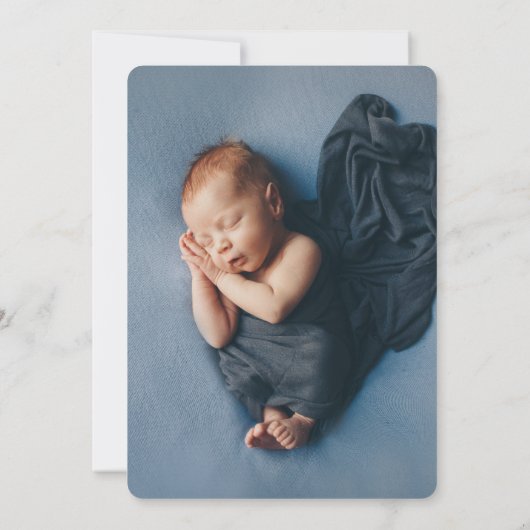 白十字洗礼モダンの招待 招待状 (裏面)