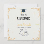 白卒業式の日付カードの保存 セーブザデート (正面)