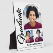 白卒業式3フォトアーはっきりしたチブラックスクリプト フォトプラーク (側面)