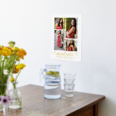 白卒業式4フォトスクリプトハート実在金ゴールド 箔ポスター (レイダウン (キッチン))