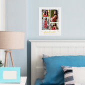 白卒業式4フォトスクリプトハート実在金ゴールド 箔ポスター (インサイチュ (寝室))