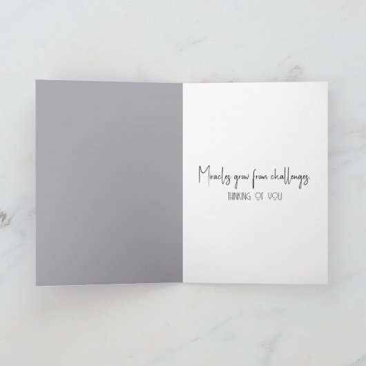 白卵から生える緑の植物 カード (内部)