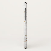 白及び金ゴールドの大理石 Case-Mate iPhoneケース (裏面/左)