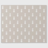 白名門私立校風のパイナップルオンベージュ ラッピングペーパー (フラット)