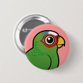 白向かわれたアマゾン 缶バッジ (正面&裏面)