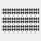 白喪の木の樹皮パターン（の模様が）ある ラッピングペーパーシート (正面3)