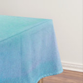 白図解入りの、写真付きの水色ムーンフラワー テーブルクロス (インサイチュ)