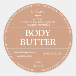 白土化粧品製品ラベル ラウンドシール