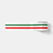 白地にイタリア国旗のストライプ サテンリボン (正面)