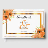 白地にオレンジの花 - ゲストブック (正面)