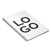 白地にカスタムロゴ ノートブック (右側)