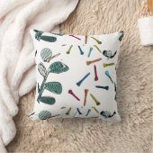 白地にカラフルティーのグラフィックを持つゴルフクラブ クッション (ブランケット)