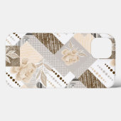 白地にクリーム色の花 Case-Mate iPhoneケース (裏面 (横))