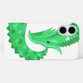 白地にグリーンハートドラゴン Case-Mate iPhoneケース (裏面 (横))