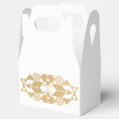 白地にゴールドの北欧柄 フェイバーボックス (オープン)