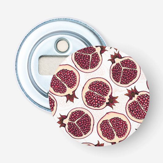 白地にザクロを塗る 栓抜き (正面)