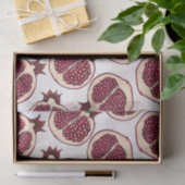 白地にザクロを塗る 薄葉紙 (ギフト)