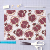 白地にザクロを塗る 薄葉紙 (クラフト)