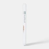 白地にピンクと白のPhoto Glamma iPhone 15ケース (左側面)
