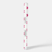 白地にフクシアのクロスステッチ Case-Mate iPhoneケース (裏面 / 右)