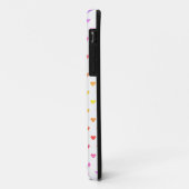 白地にモダンなカラフルハート Case-Mate iPhoneケース (裏面/左)