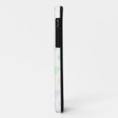 白地にモダンパステルカラーのハート柄 Case-Mate iPhoneケース (裏面/左)