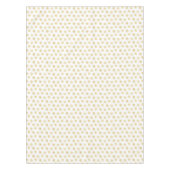 白地に優雅な金雪の結晶 テーブルクロス (正面)