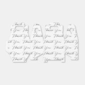 白地に感謝の文字 フェイバーボックス (折り畳みなし)