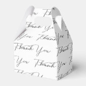 白地に感謝の文字 フェイバーボックス (正面サイド)