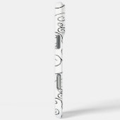 白地に手描きの黒い曲線模様 Case-Mate iPhoneケース (裏面 / 右)