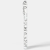 白地に手描きの黒い曲線模様 Case-Mate iPhoneケース (裏面 / 左)