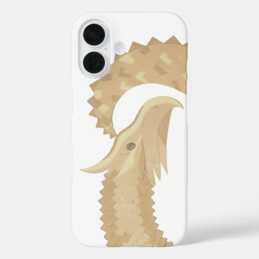 白地に描かれたサンドストーンのハートを持つドラゴン Case-Mate iPhoneケース (裏面)