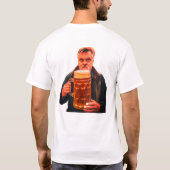 白地に映えるビール Tシャツ (裏面)