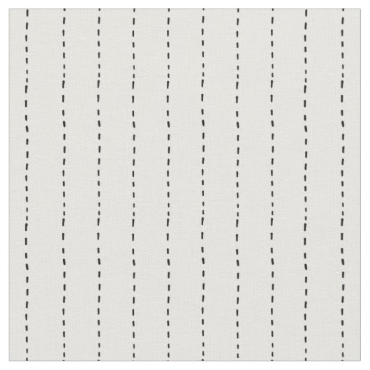 白地に破線 ファブリック (クローズアップ)