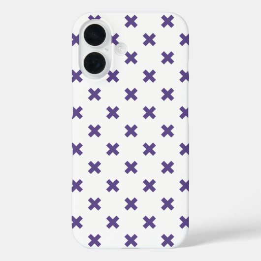 白地に紫外線クロスステッチ Case-Mate iPhoneケース (裏面)