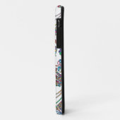 白地に色鮮やかなアンティークの花柄 Case-Mate iPhoneケース (裏面/左)