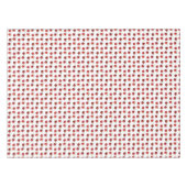 白地に赤いリンゴ テーブルクロス (正面(横))