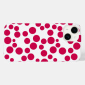 白地に赤い水玉 Case-Mate iPhoneケース (裏面 (横))