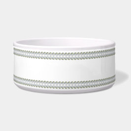 白地に銀のペットボウル ボウル