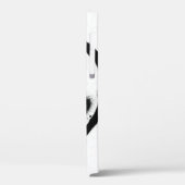 白地に黒い落書きの笑顔顔の絵文字 Case-Mate iPhoneケース (裏面 / 左)