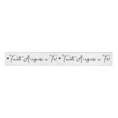 白地に黒のイタリア語で'Tanti Auguri a Te' グログランリボン (正面)
